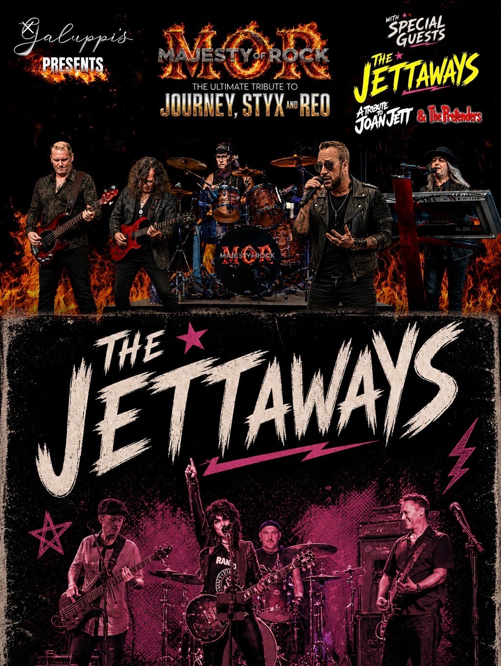Galuppi's presents Majesty of Rock with special guests The JettAways — Friday, August 21, 2026
